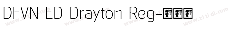 DFVN ED Drayton Reg字体转换